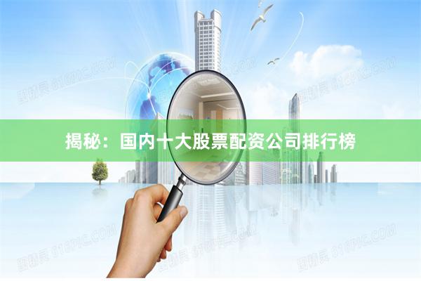 揭秘：國內十大股票配資公司排行榜